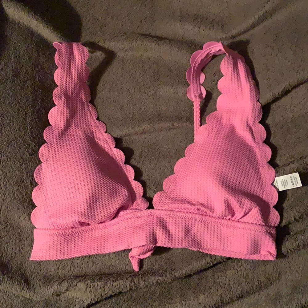 Bubblegum pink aerie swim bikini top